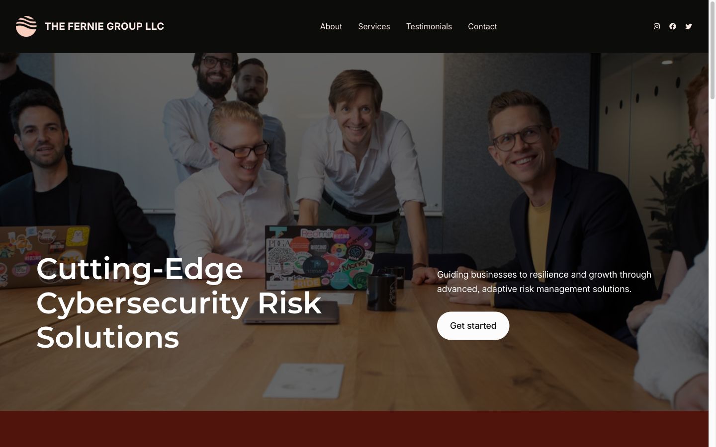 The Fernie Group — screenshot of the live site